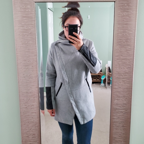 Grey and black fall jacket size large - Picture 8 of 14